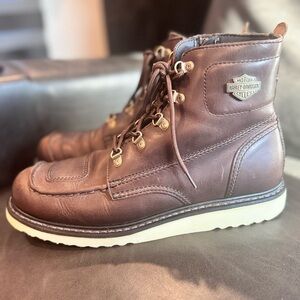Harley-Davidson Men's Dark Brown Leather Boots D93755